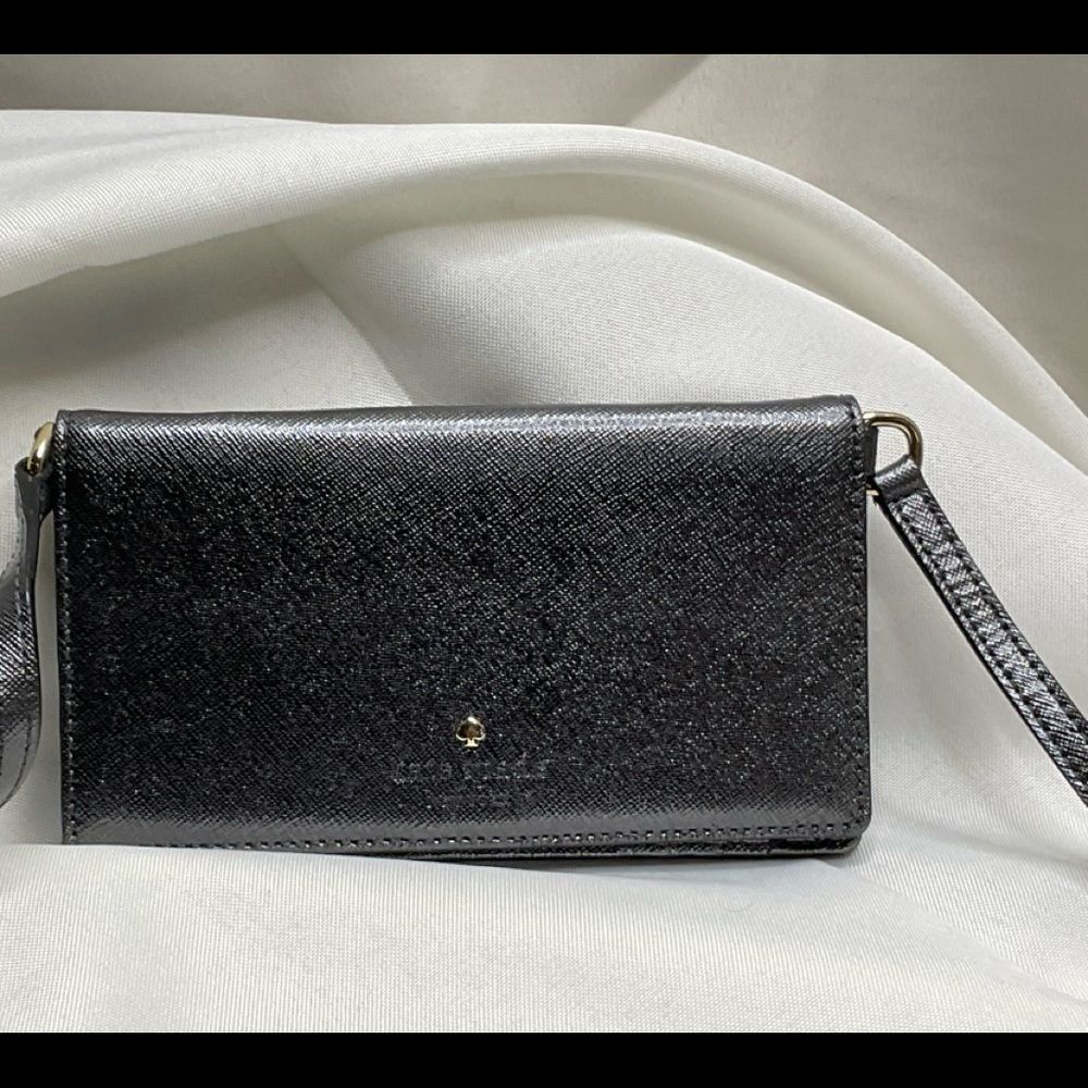 kate spade dark silver crossbody
